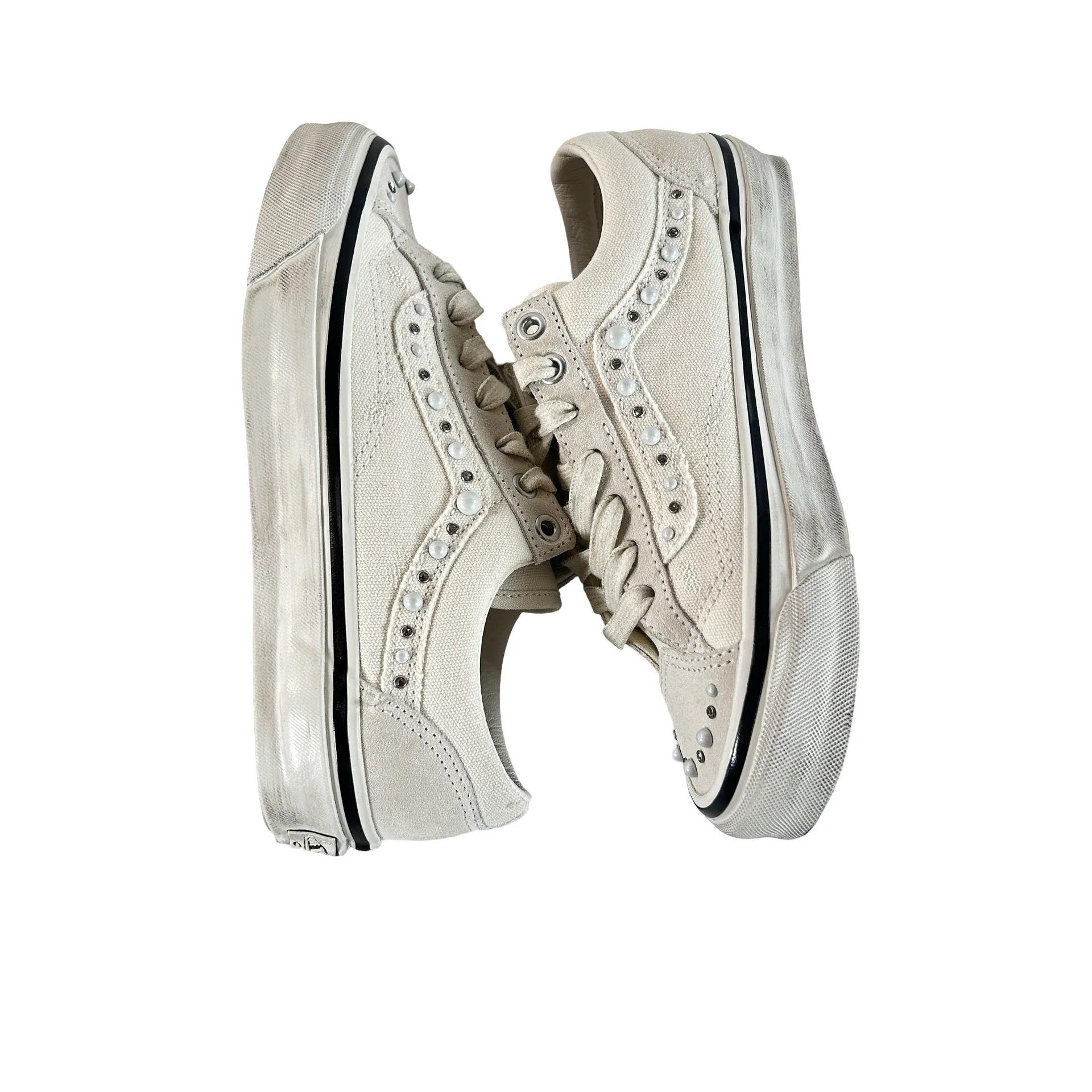 VN000E8VCCZ Vans OTW Old Skool 36 Pearlized Pack Marshmallow [USED] - 5.5 M (Used) - Image 4