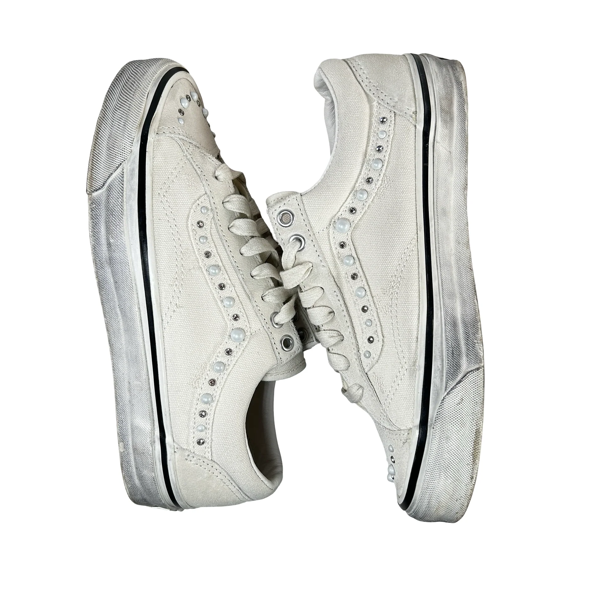 VN000E8VCCZ Vans OTW Old Skool 36 Pearlized Pack Marshmallow [USED] - 7.5 M (Used) - Image 4