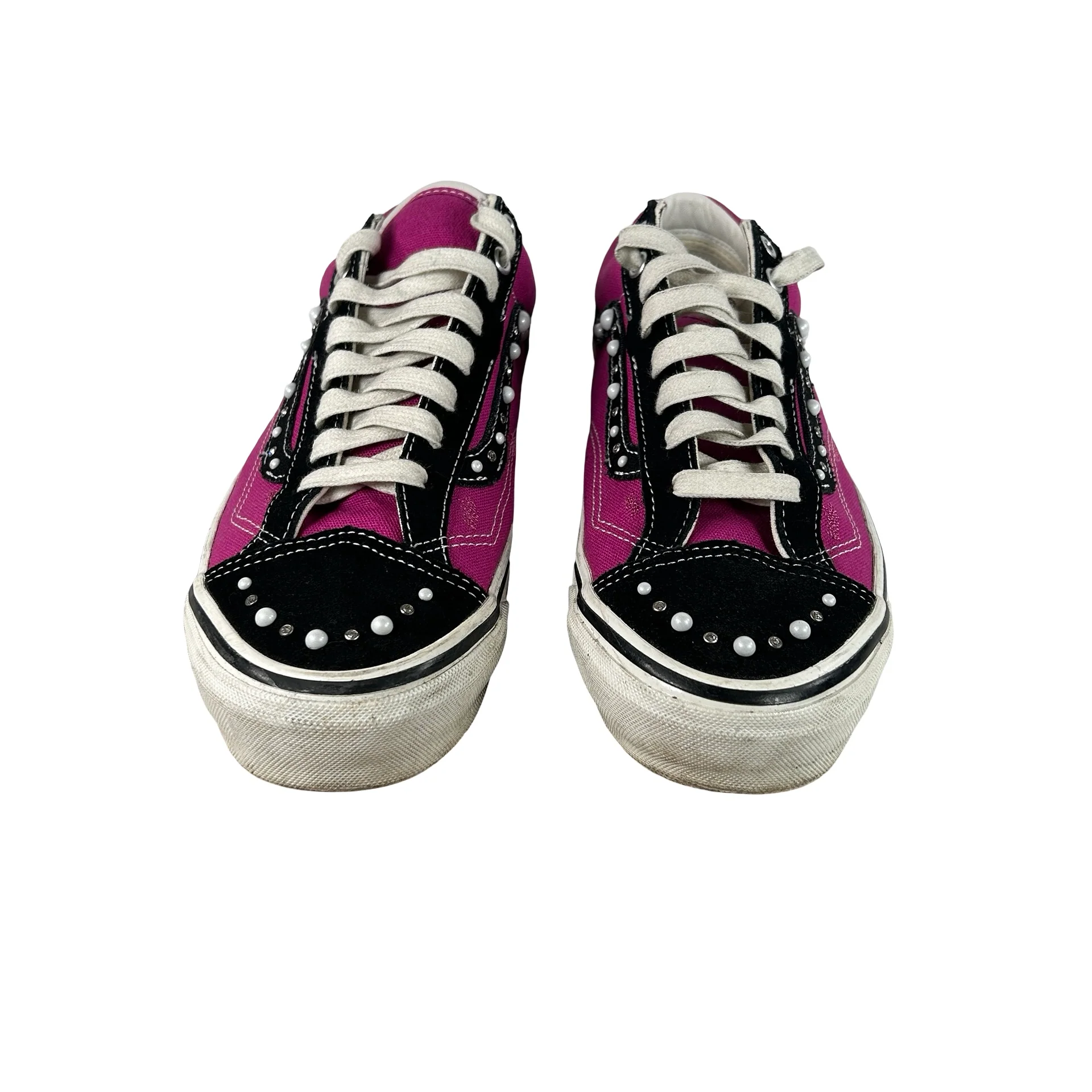 VN000E8VHLE Vans OTW Old Skool 36 Pearlized Pack Pink Black [USED] - 9.5 M (Used) (No Box) - Image 2