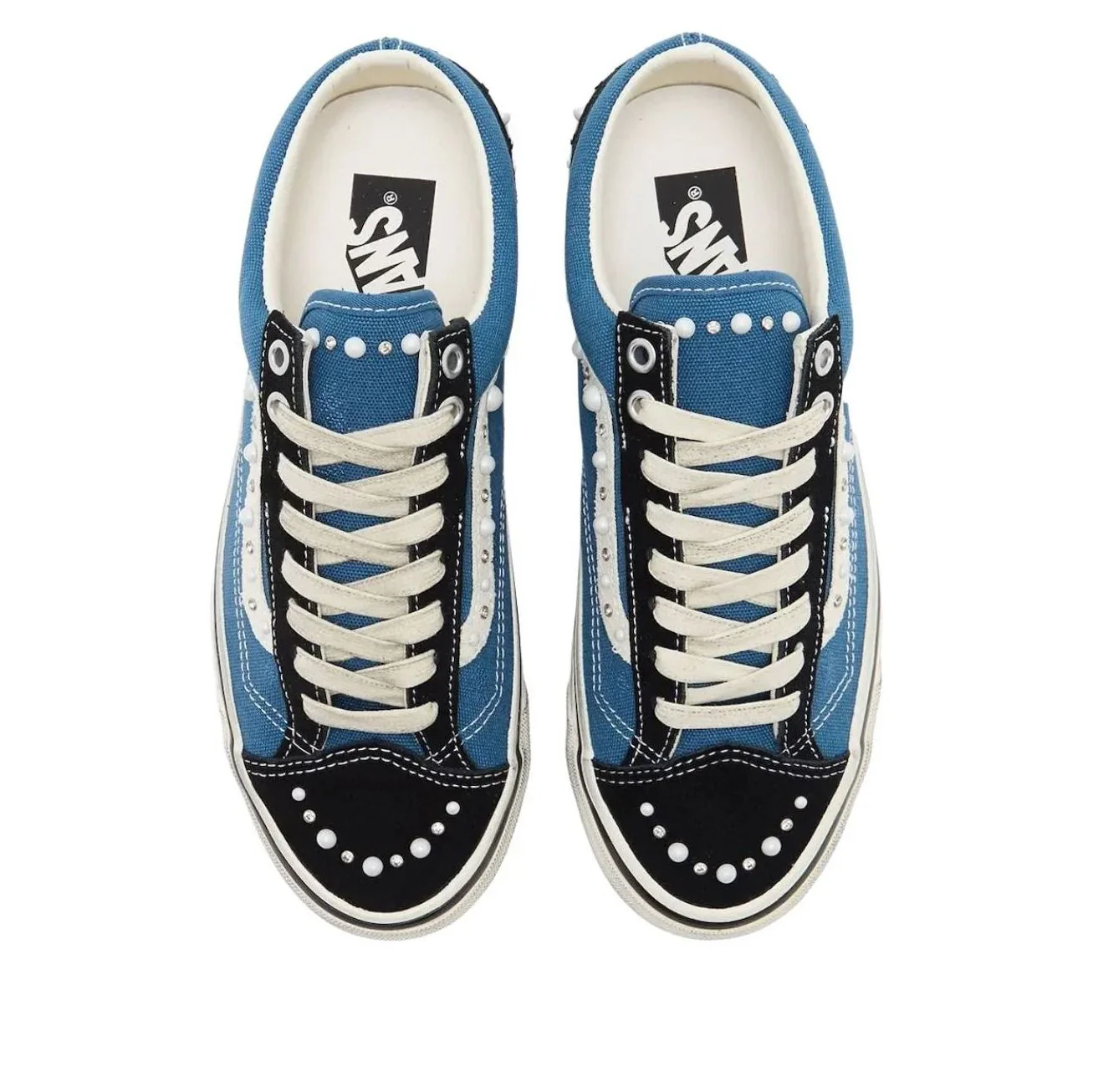 VN000E8VYA6 Vans LX Old Skool 36 Pearlized Pack Black Navy - Image 3
