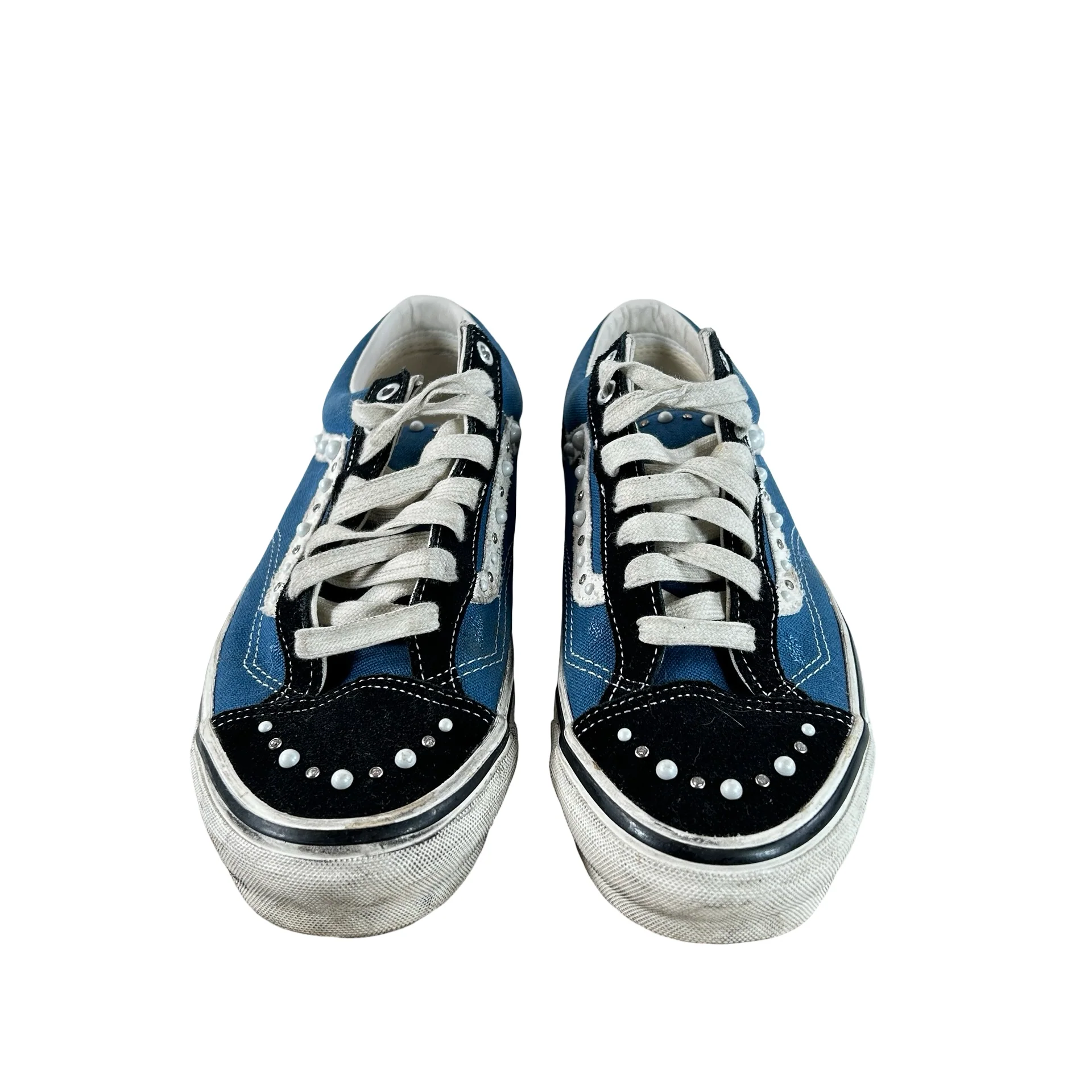VN000E8VYA6 Vans LX Old Skool 36 Pearlized Pack Black Navy [USED] - 10 M (Used) (No Box) - Image 2