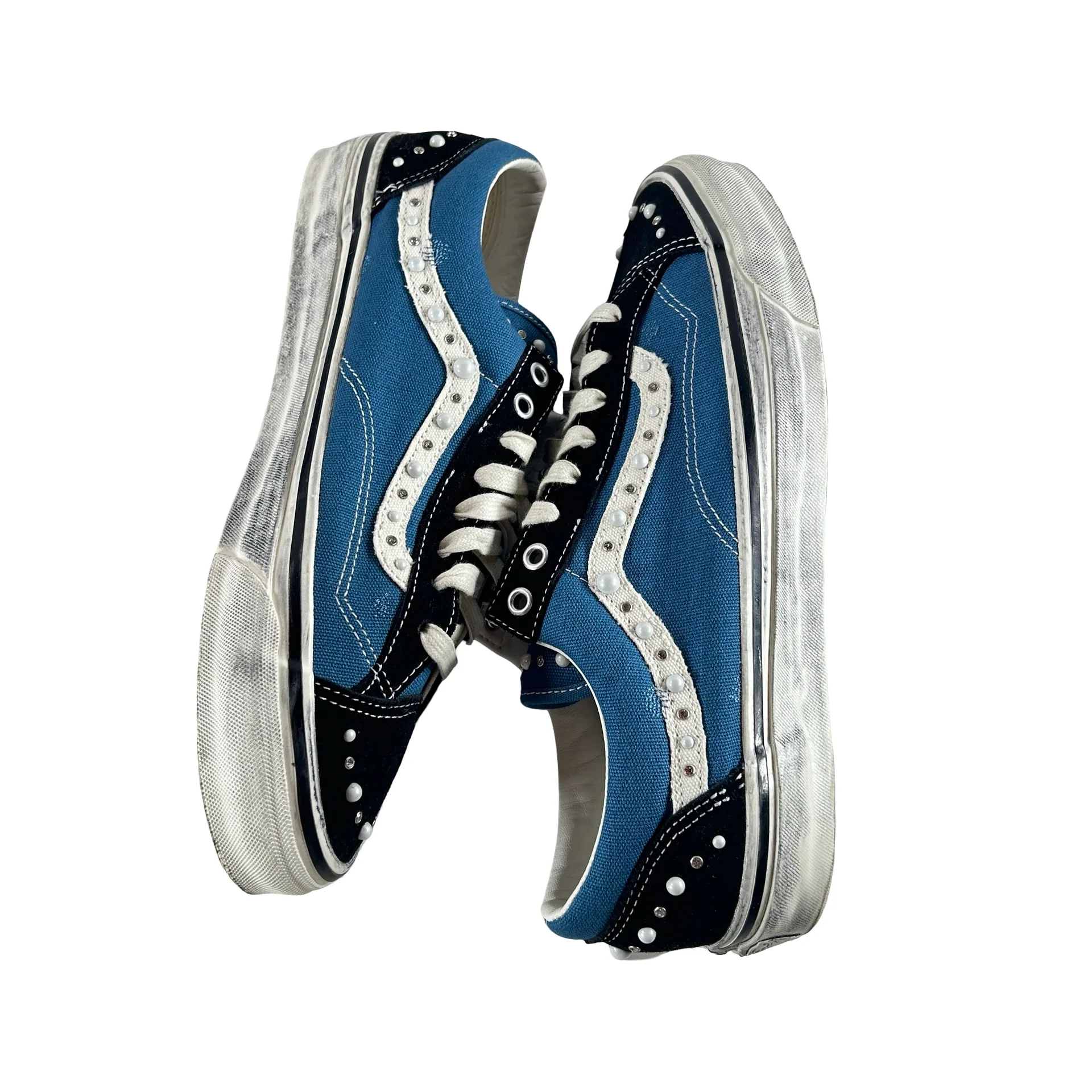 VN000E8VYA6 Vans LX Old Skool 36 Pearlized Pack Black Navy [USED] - 11.5 M (Used) - Image 5