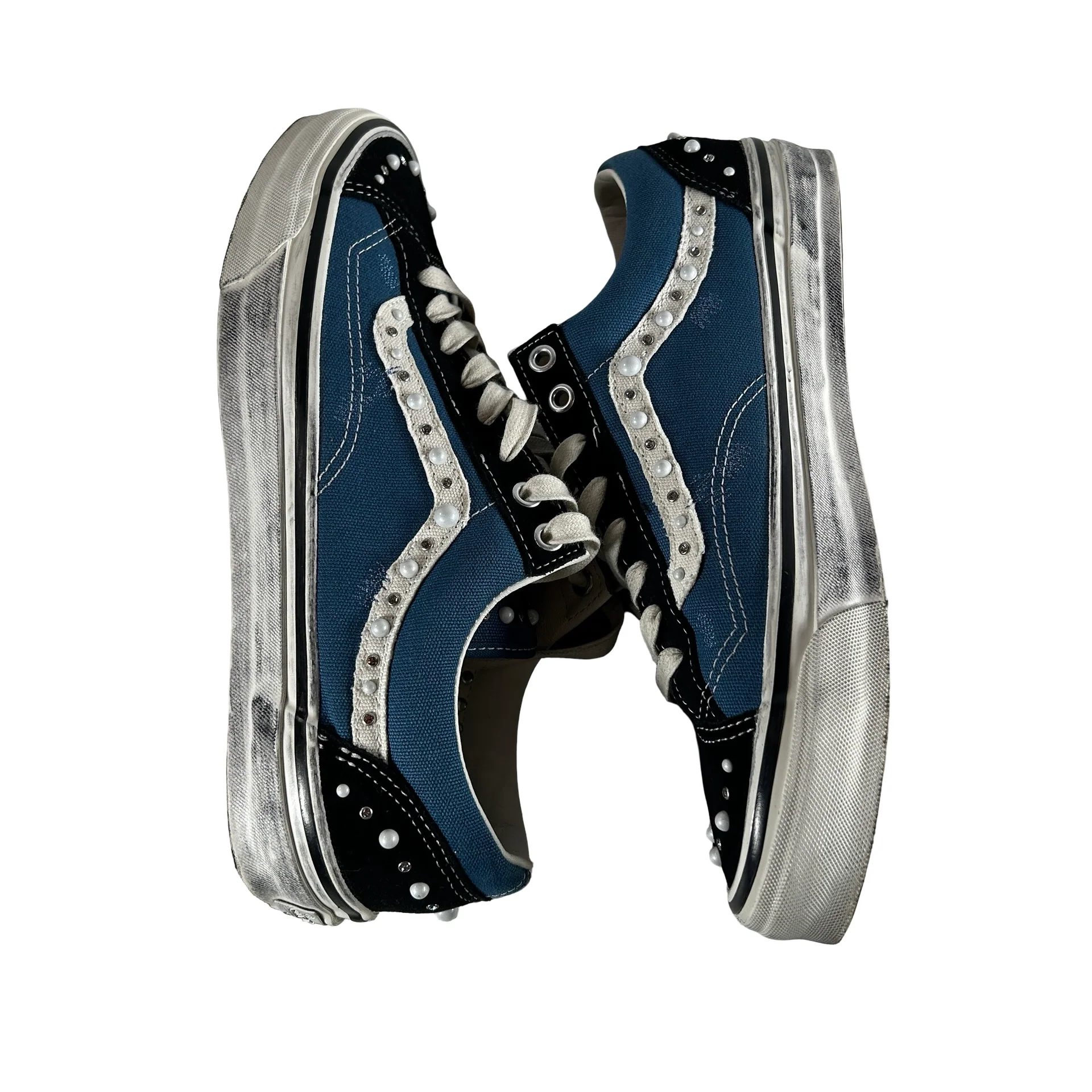 VN000E8VYA6 Vans LX Old Skool 36 Pearlized Pack Black Navy [USED] - 11 M (Used) - Image 4