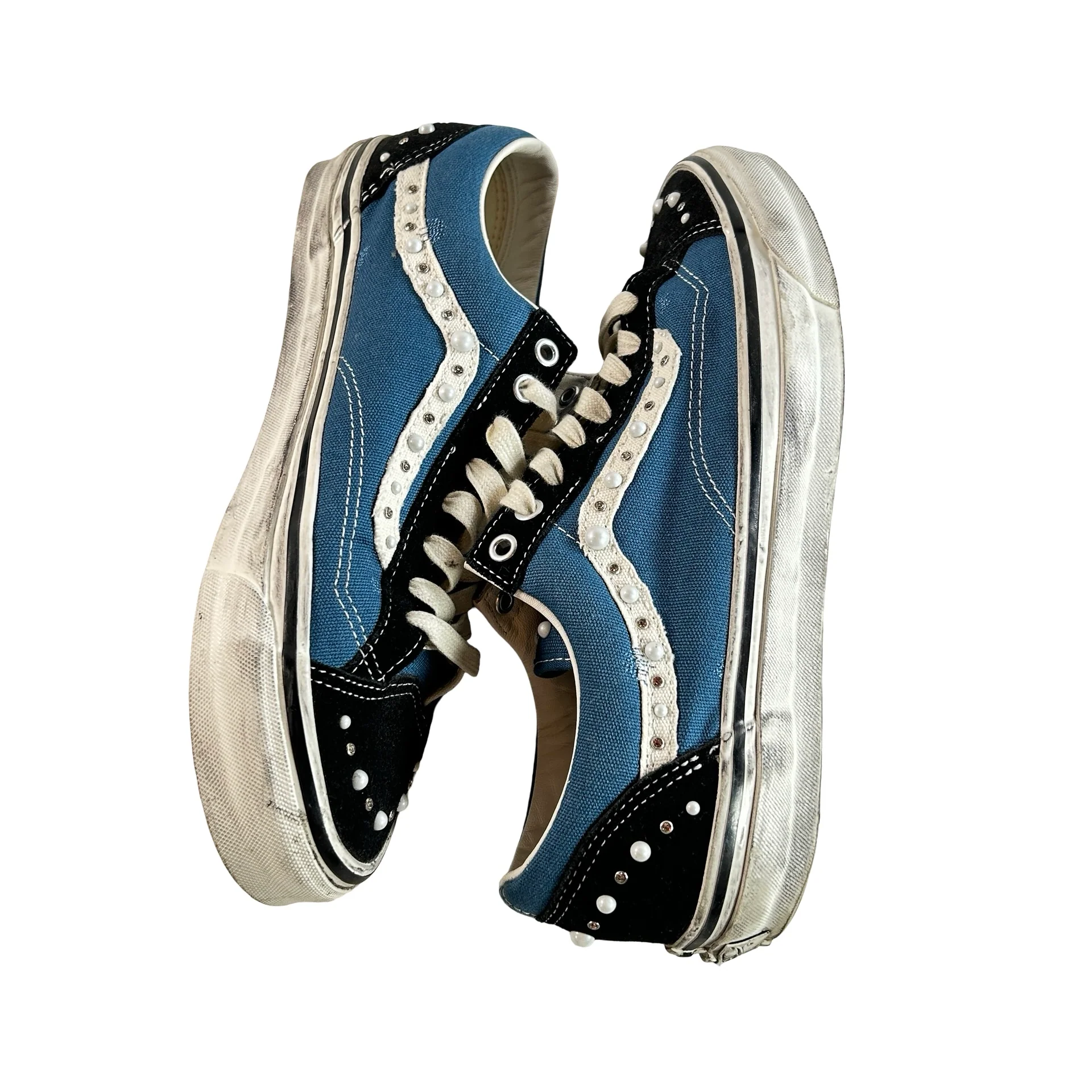 VN000E8VYA6 Vans LX Old Skool 36 Pearlized Pack Black Navy [USED] - 11 M (Used3) - Image 5