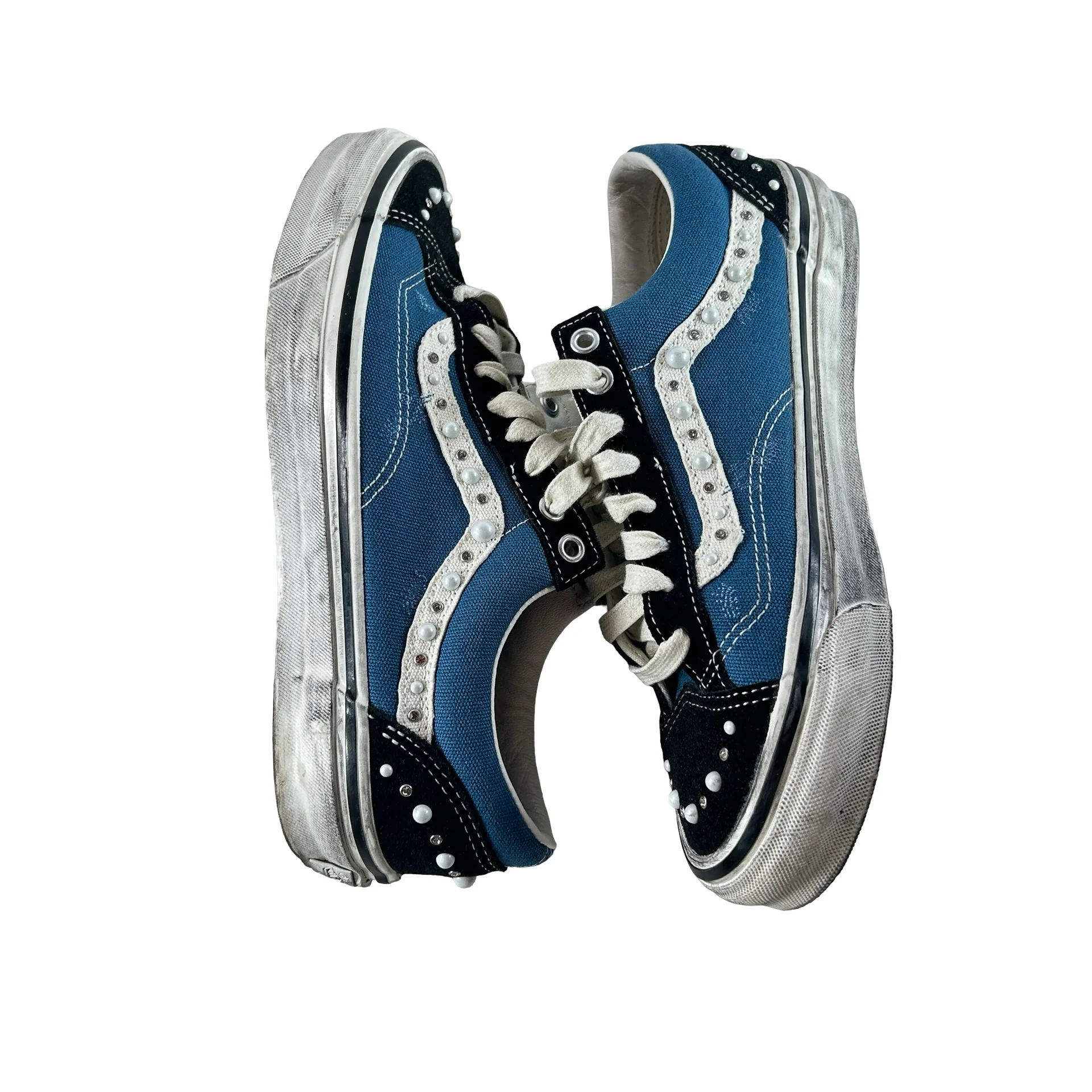 VN000E8VYA6 Vans LX Old Skool 36 Pearlized Pack Black Navy [USED] - 8 M (Used) - Image 4