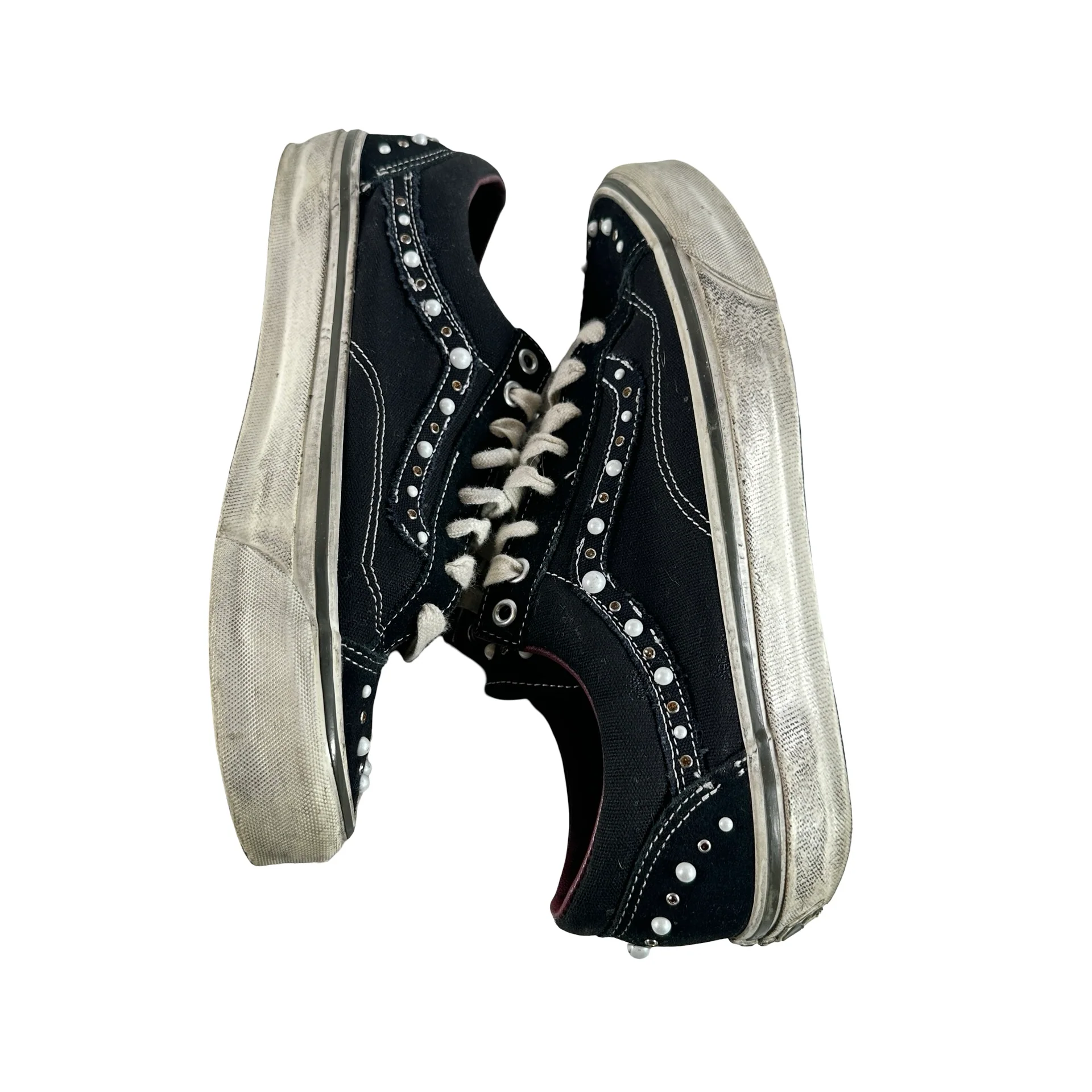 VN000S52BLK Vans OTW Old Skool 36 Pearlized Pack Black [USED] - 10 M (Used) (No Box) - Image 4