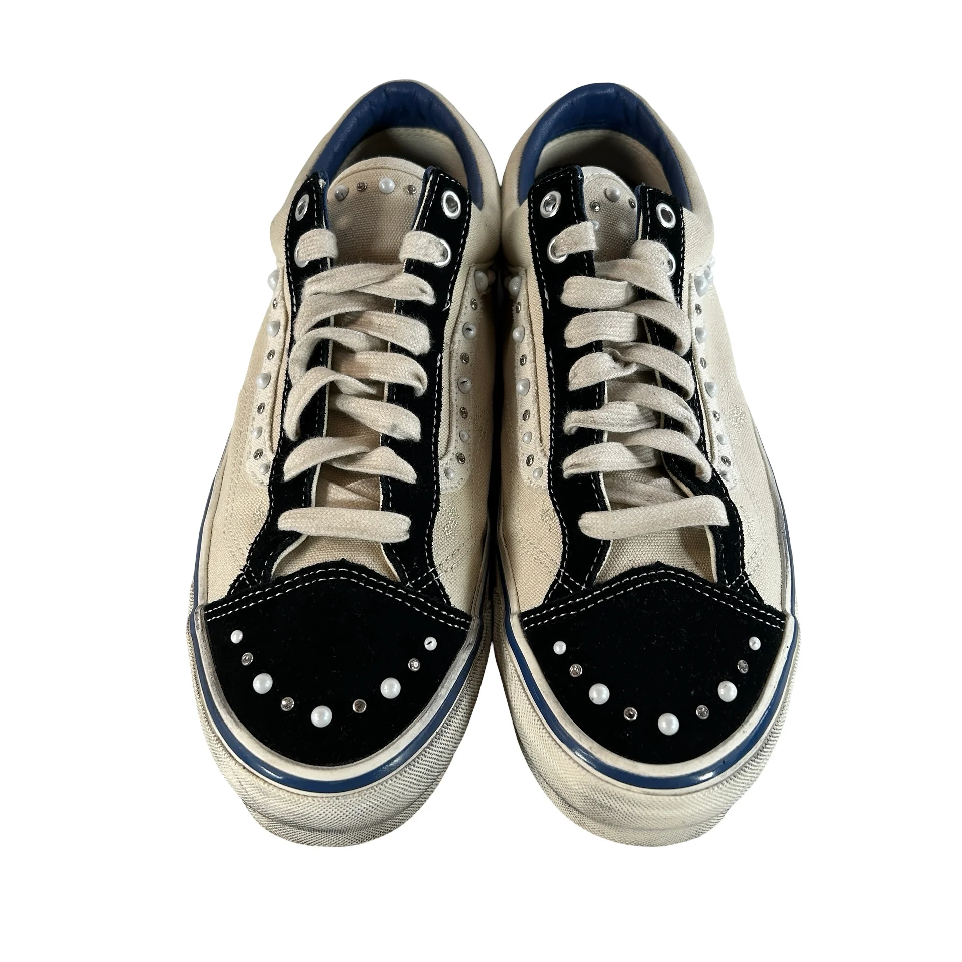 VN000S52FS8 Vans OTW Old Skool 36 Pearlized Pack Marshmallow White [USED] - 12 M (Used2) - Image 2