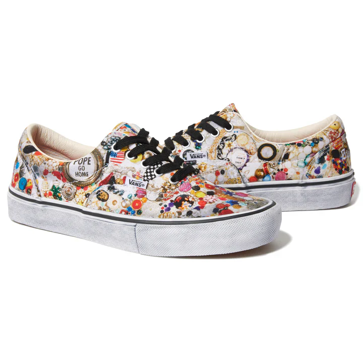 VN00110ANTR Vans Era Supreme x Mike Kelley White - Image 2