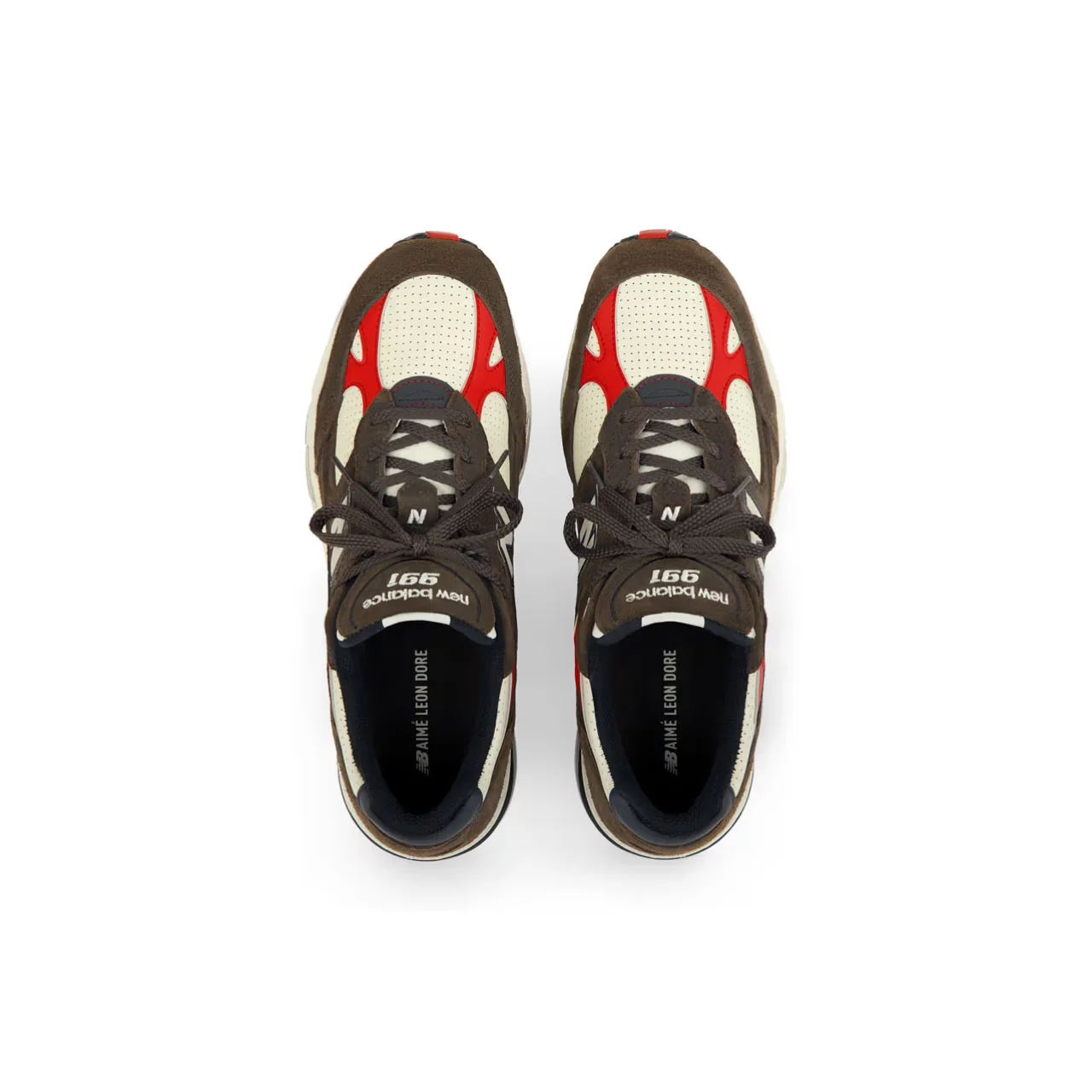 W991AL1 New Balance 991 MiUK Aimé Leon Dore Chocolate (Women's) [REPLACE BOX] - Image 4