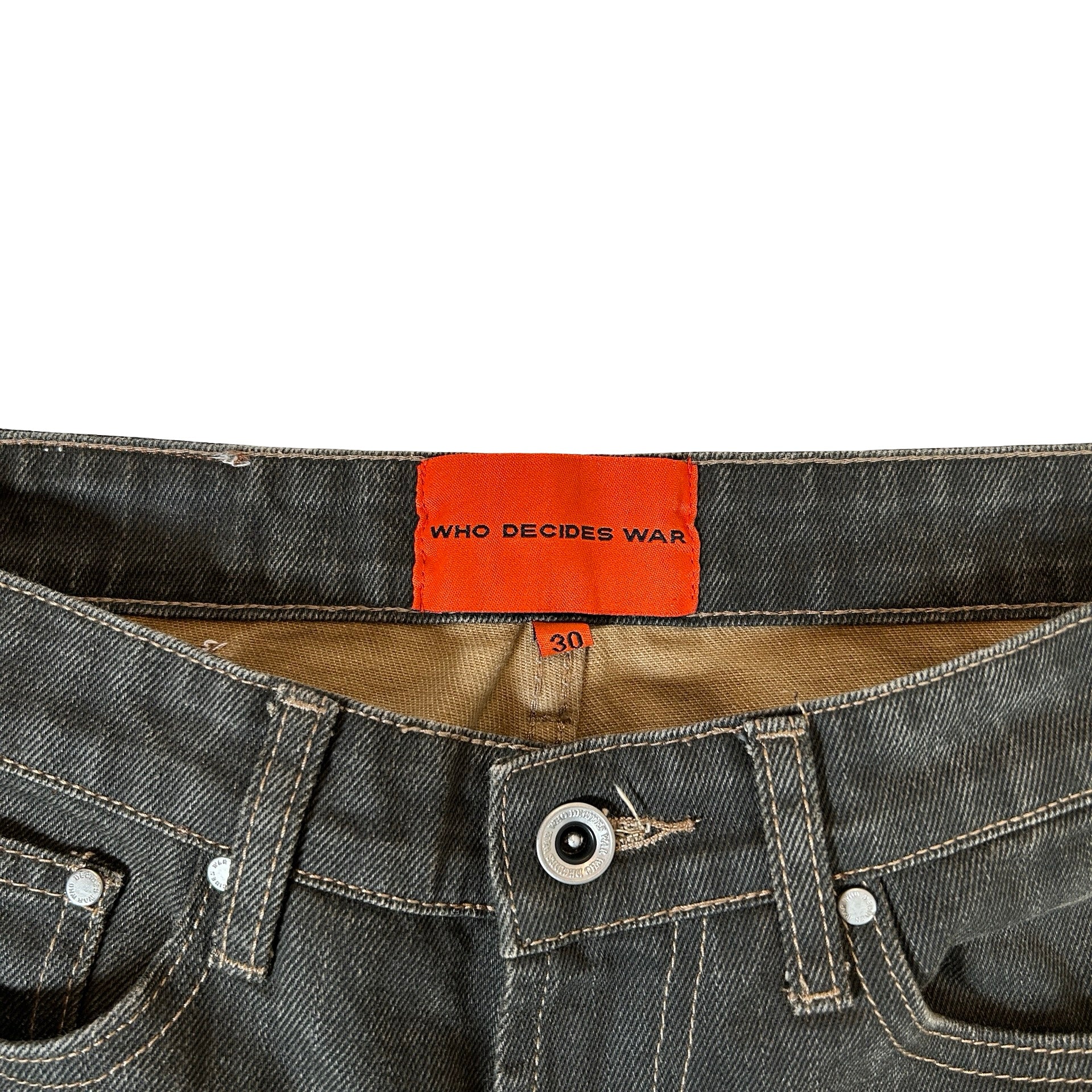 Who Decides War Multicolor Barriers Bootcut Jeans [USED] - 30 (Used) - Image 3