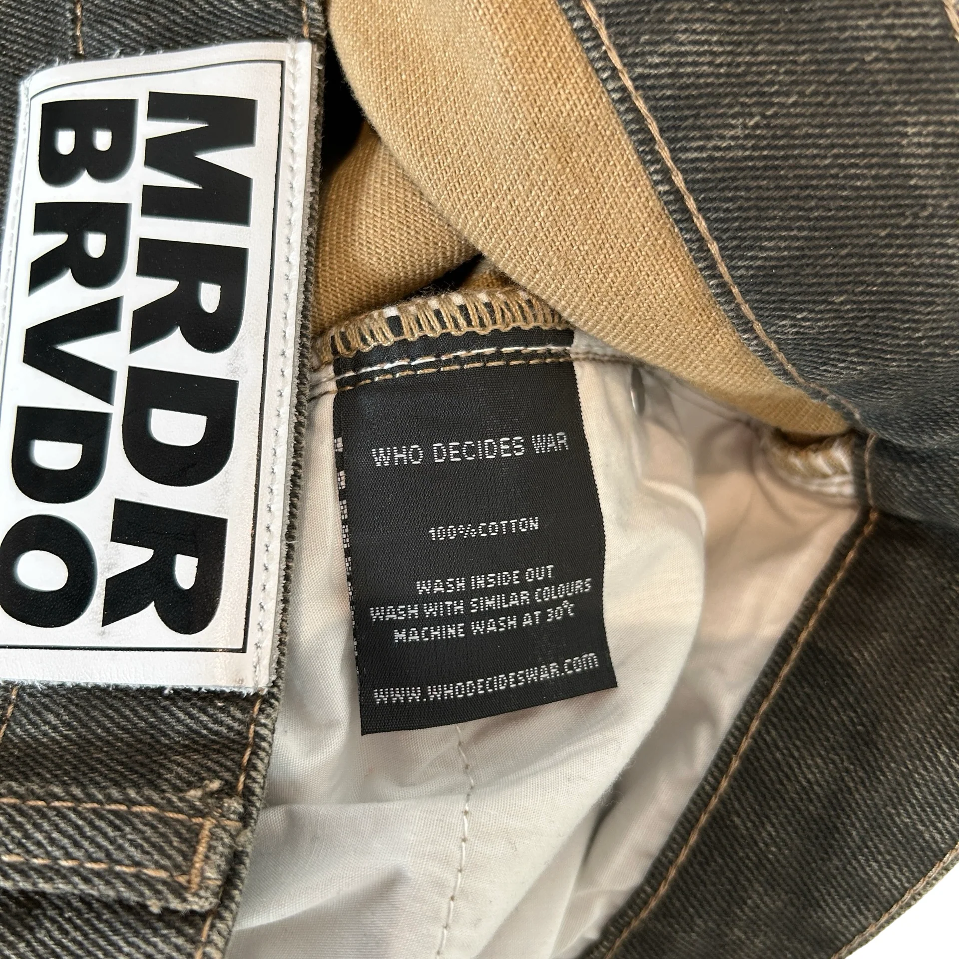 Who Decides War Multicolor Barriers Bootcut Jeans [USED] - 30 (Used) - Image 4